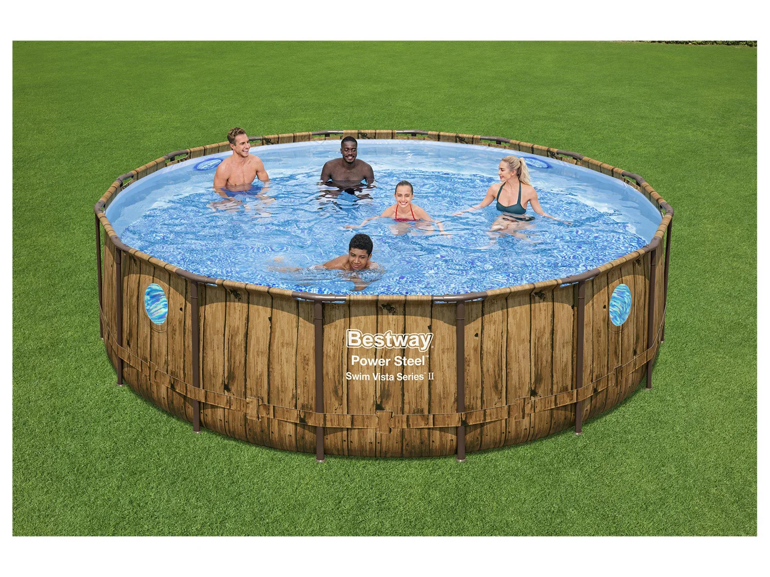 Bestway Piscine Power Steel Swim Vista,  488 x 122 cm