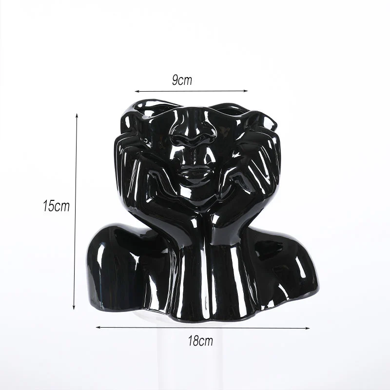 Modern Ceramic Flower Vase – Decorative Desktop & Floor Home Decor Pot