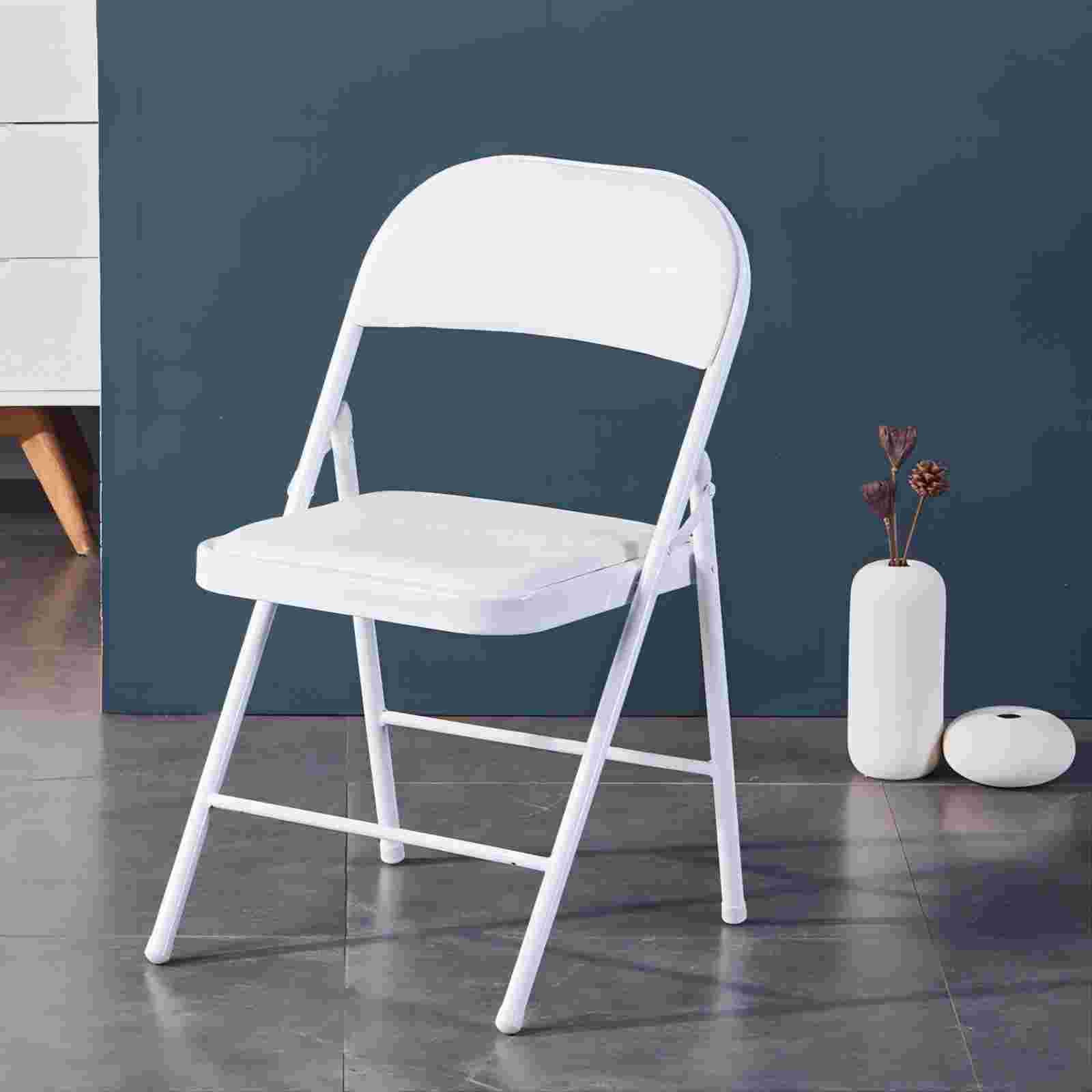 Harigal Padded Folding Chair (4 Pack), Black
