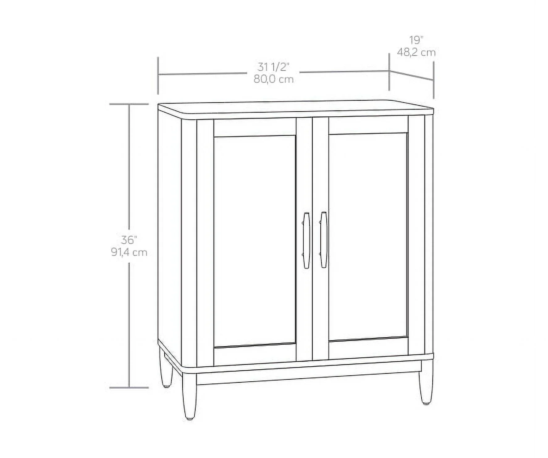 Better Homes & Gardens Springwood Caning Bar Cabinet, Light Honey Finish