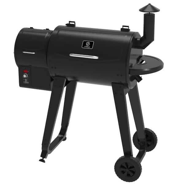 459 Sq. In. Pellet Grill and Smoker in Black