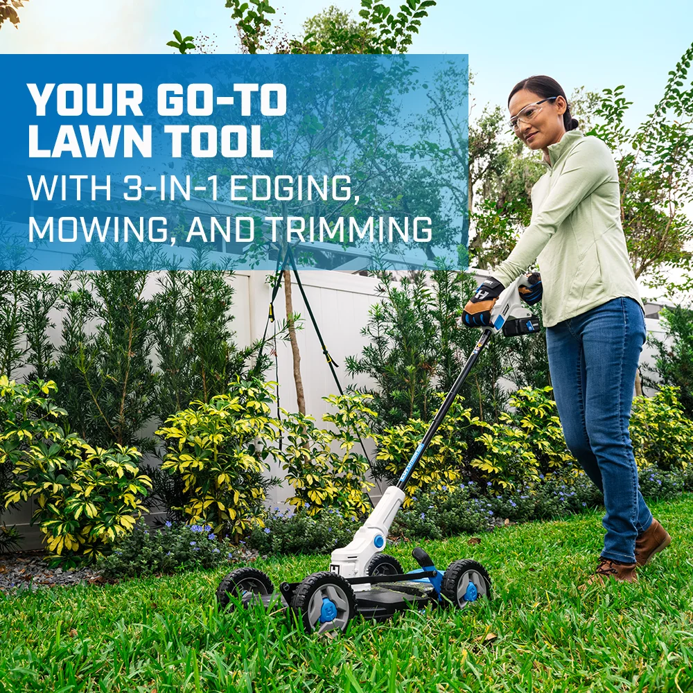 20V 12" Cordless Trim Mower Kit, (1) 4.0Ah Lithium-Ion Battery - Image 3