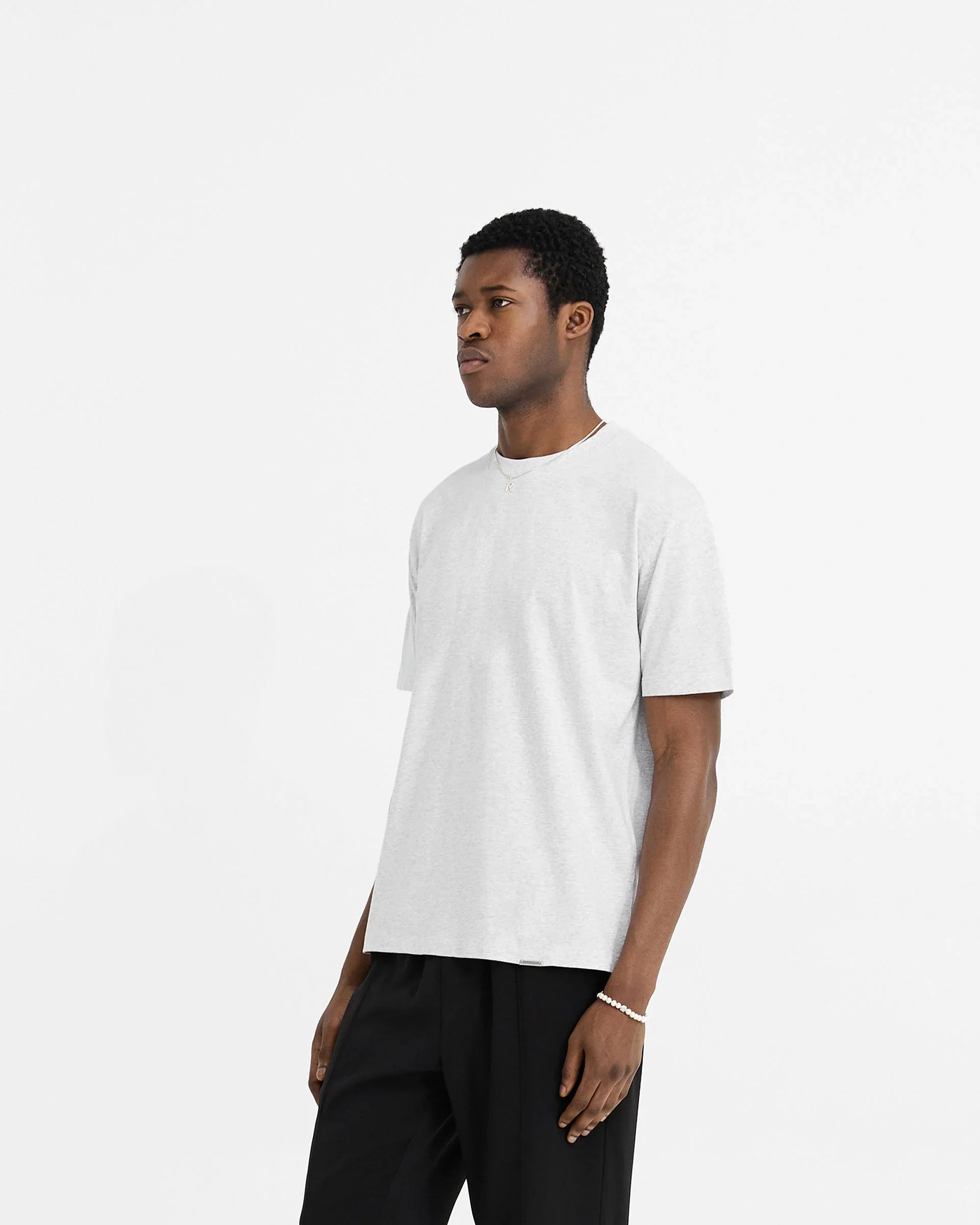 Initial T-Shirt - Ice Grey Marl