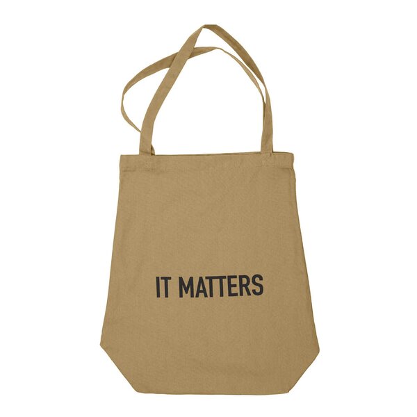 Handlenett gjenbrukbart 50x35 cm khaki