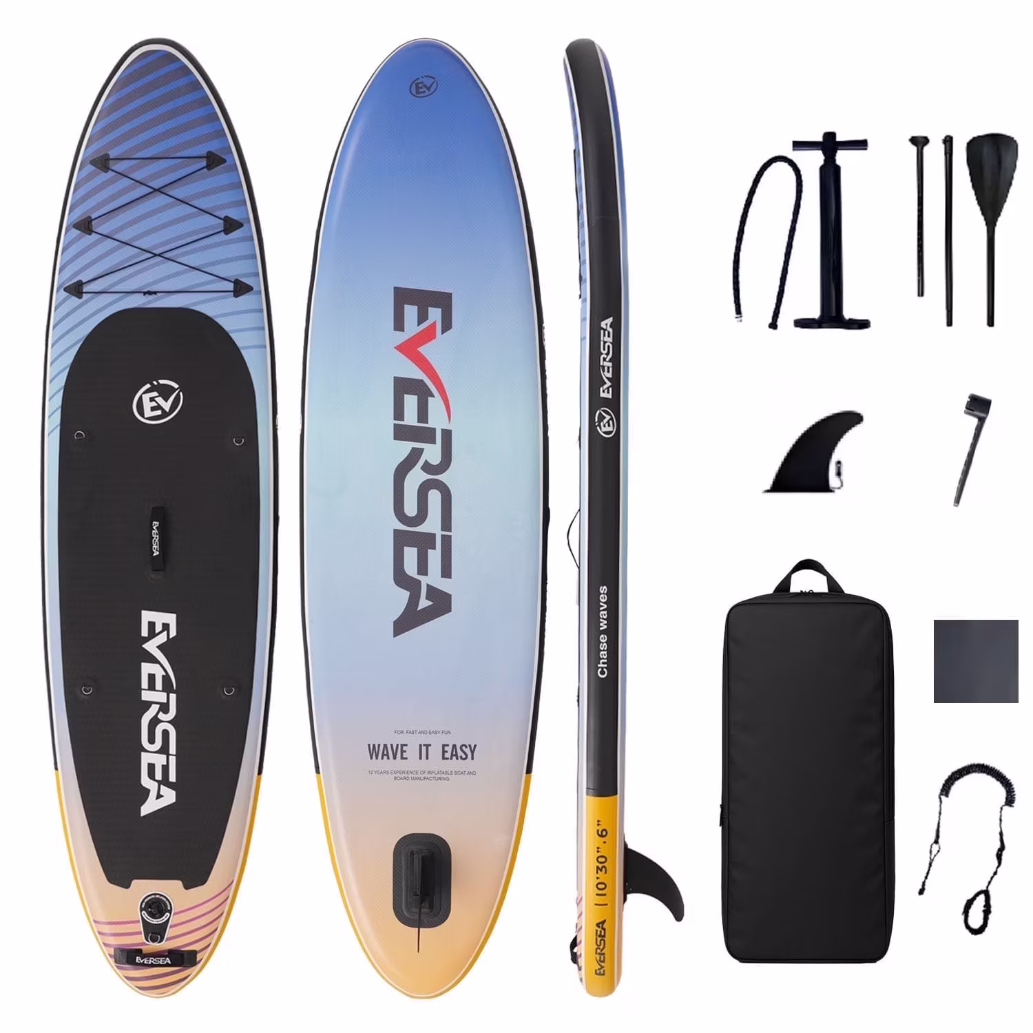 10' Inflatable Stand up Paddle Board,with Premium SUP Paddle Board Accessories,Non-Slip Comfort Deck for Youth Adults(Red) - Image 3
