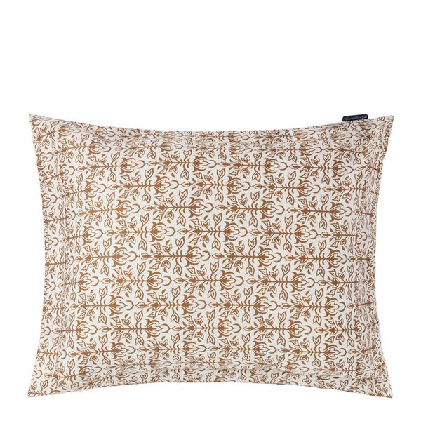Putetrekk 50x70 cm bomullssateng ornament white/fudge