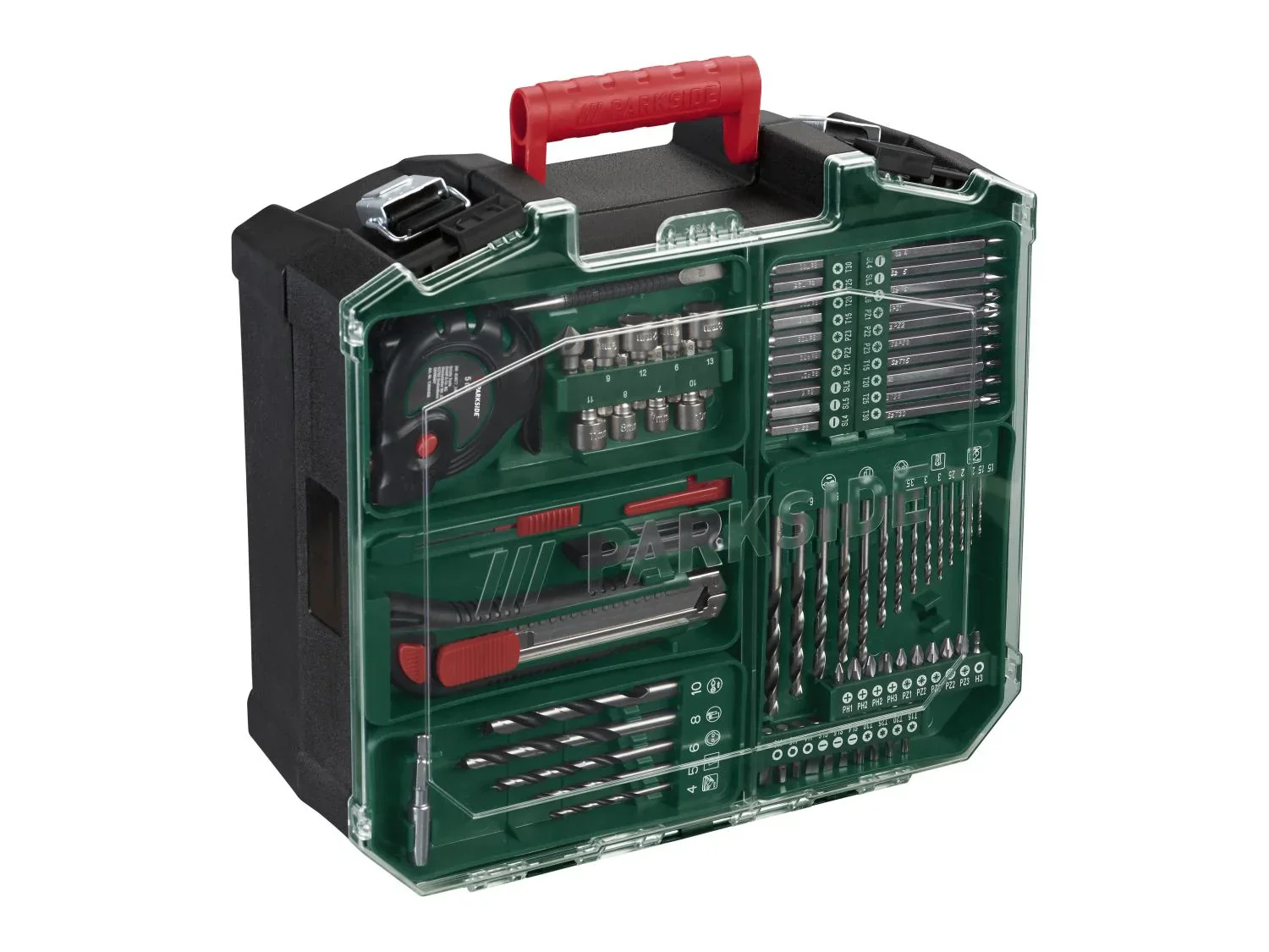 PARKSIDE Set perceuse-visseuse sans fil PBSA 12 E4 + batterie + chargeur + accessoires, 12 V