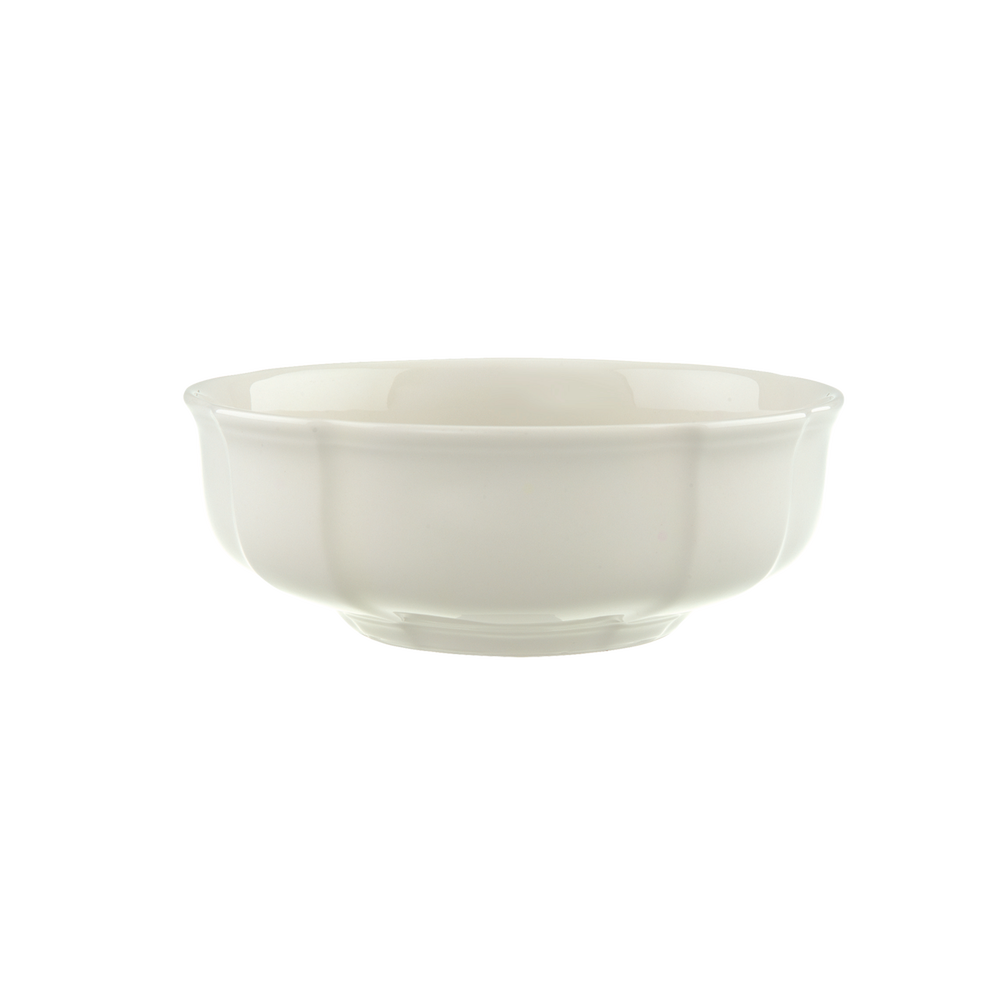 Manoir Appetizer/ Dessert Bowl - White, Premium Porcelain