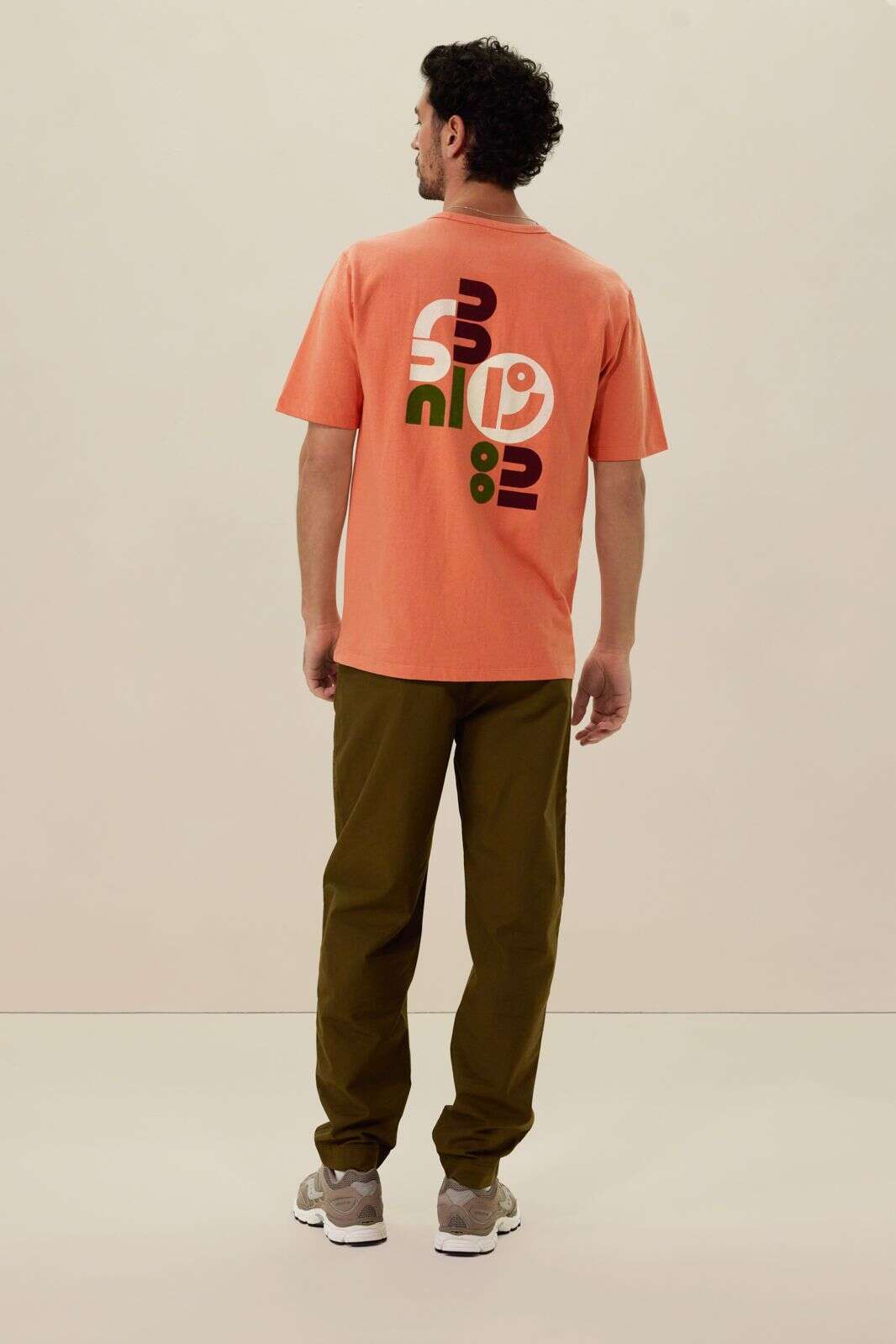 Oranje T-shirt met artwork