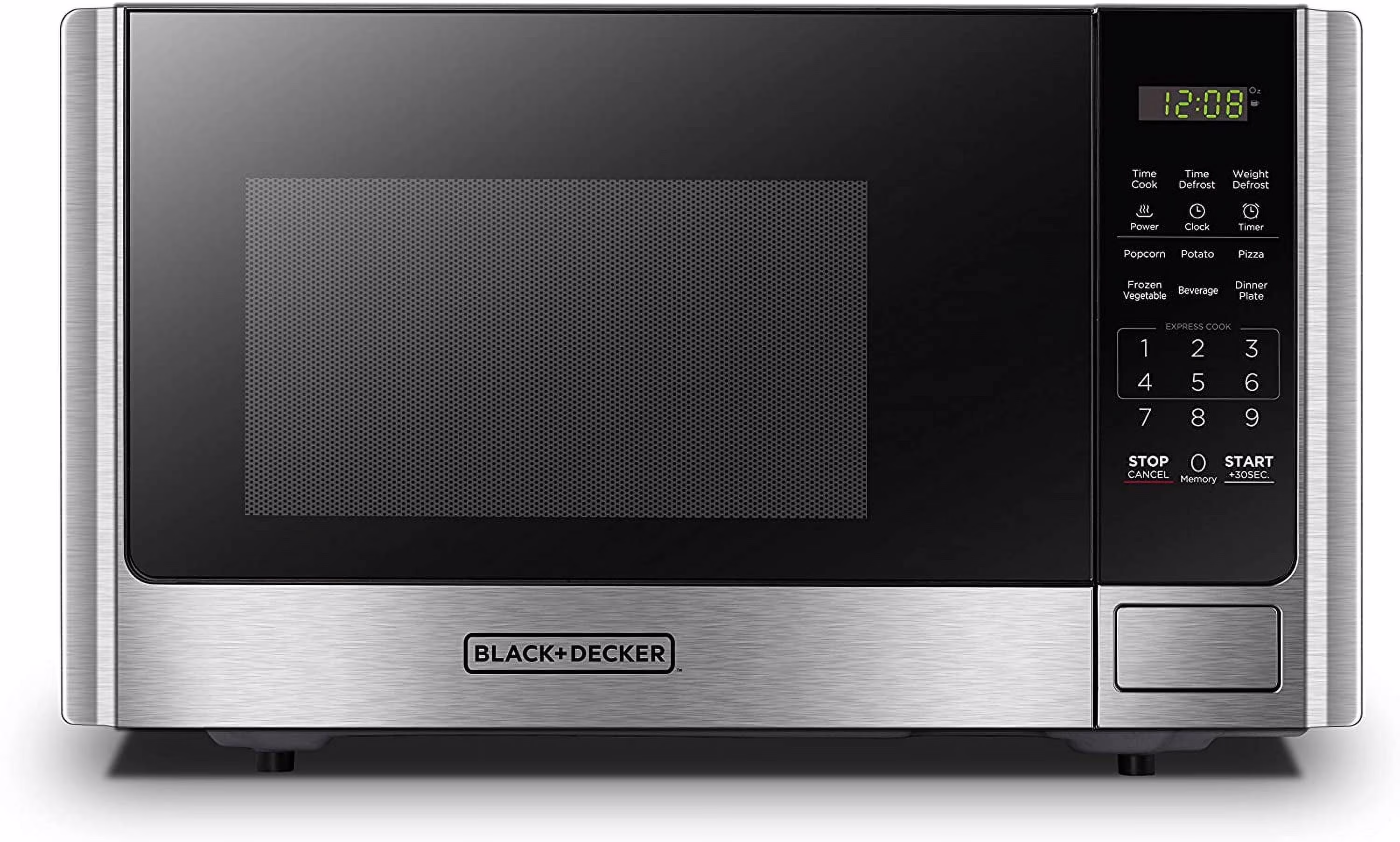 0 9 Cu ft Countertop Microwave Oven in Stainless Steel