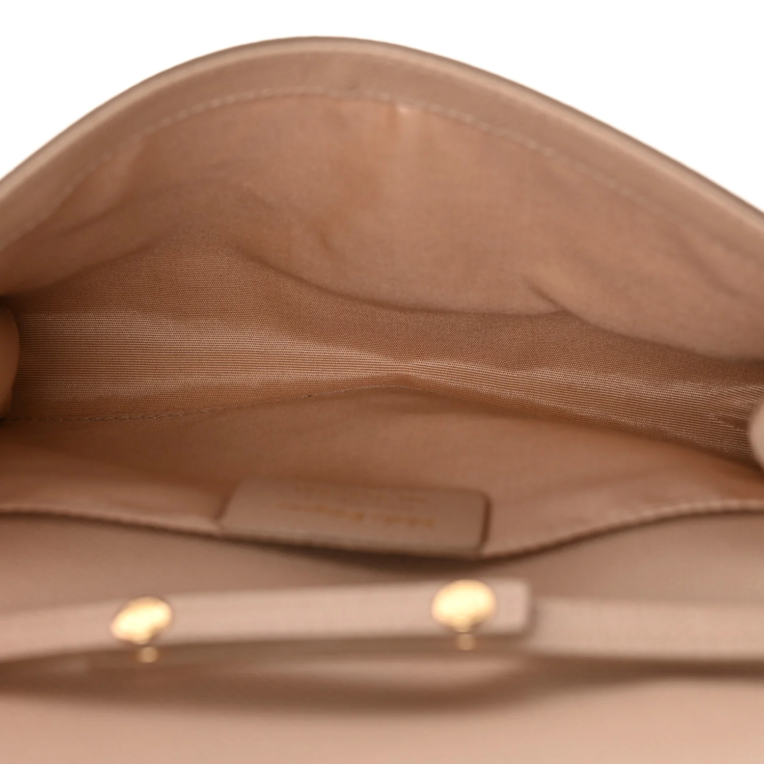 Printed Calfskin Ginny Shoulder Bag Beige