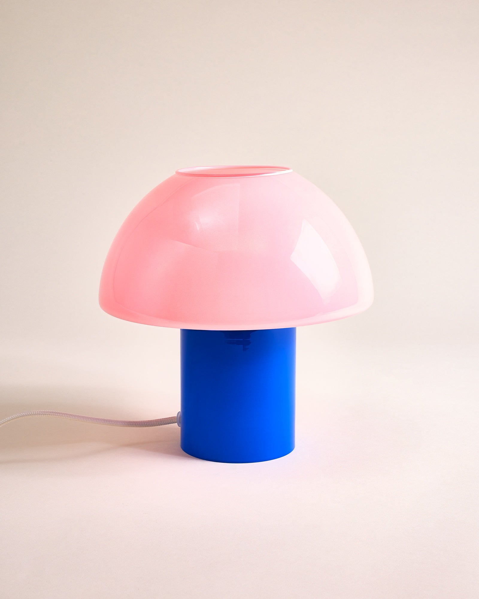 COGUMELO - GLASS LAMP PINK BLUE