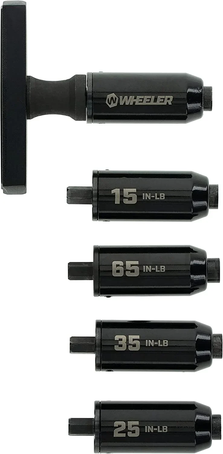 Wheeler F.A.T. Stix with 12 Screwdriver Bits, 5 Torque Limiters, and Storage Case for Firearm Building and Maintenance