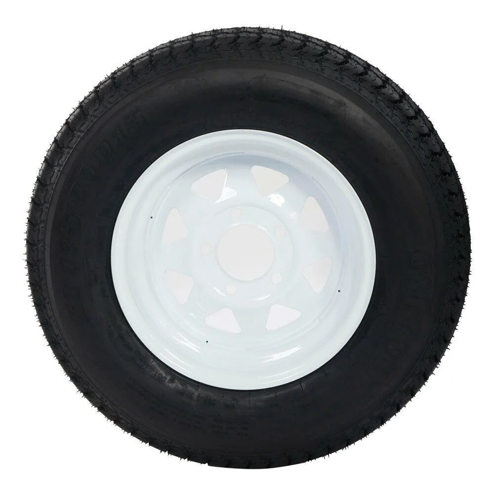 Ktaxon 2PCS Trailer Tires on Rims ST175 - 80D - 13 ST175/80D - 13 6PR H188 5 Lug/4.5