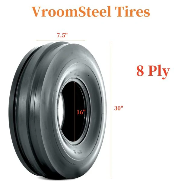 Pneu 7.50-16 TL 7.5-16 7.50-16 7.5X16 Charge 8 plis Tracteur