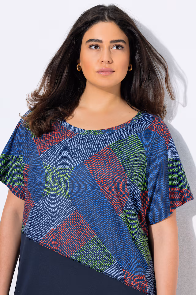 Quick Drying Geometric Print Short Sleeve Tee