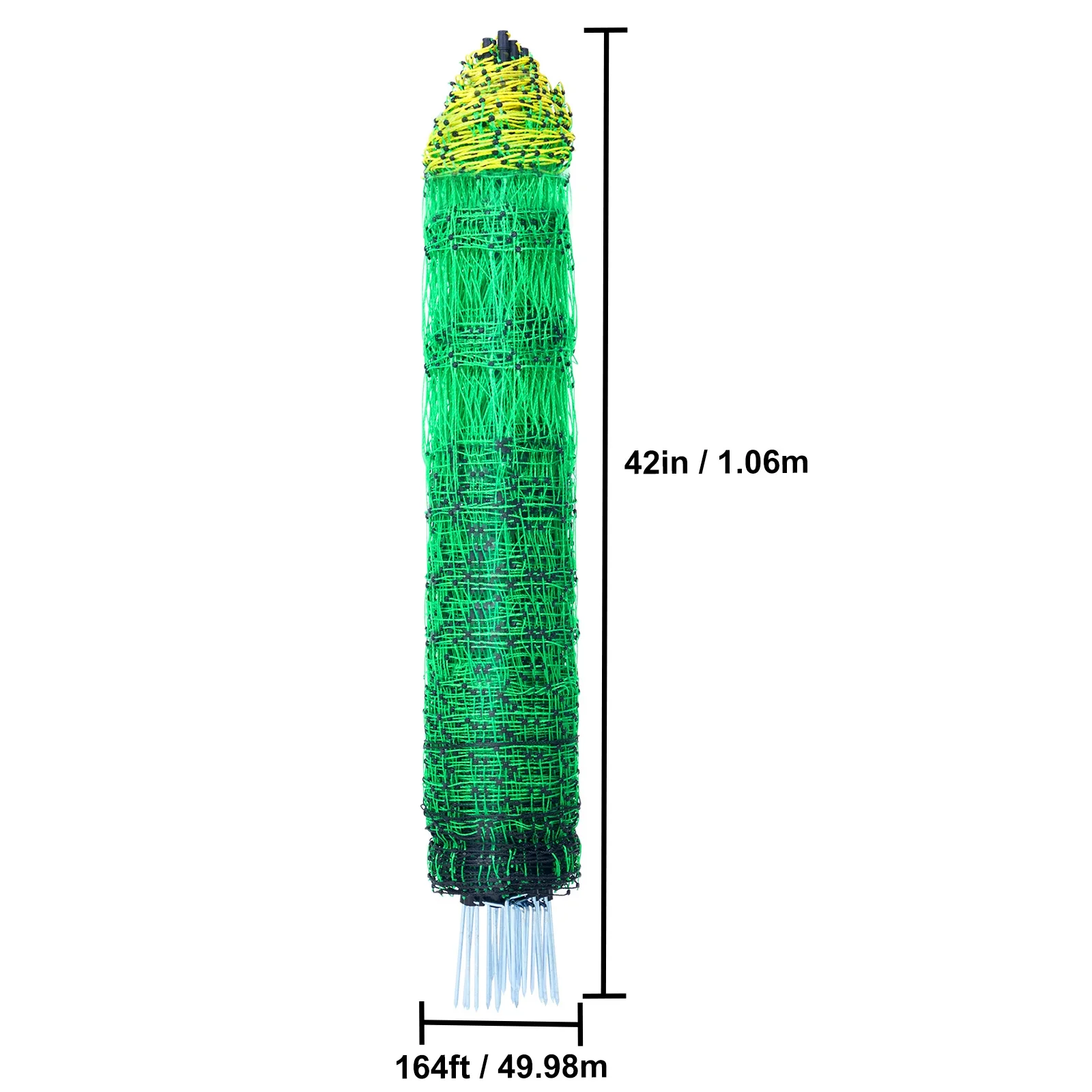 42" H x 164" L Electric Mesh Fence Kit with Post Staples Sheep Fence - Image 8