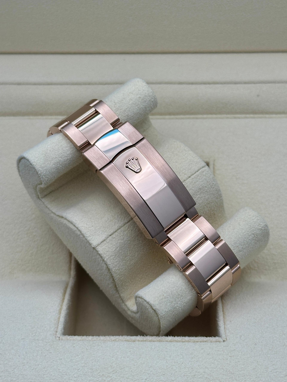 [Super Clone]RLX  Sky-Dweller 42mm Rose Gold Chocolate Dial Oyster - 336935