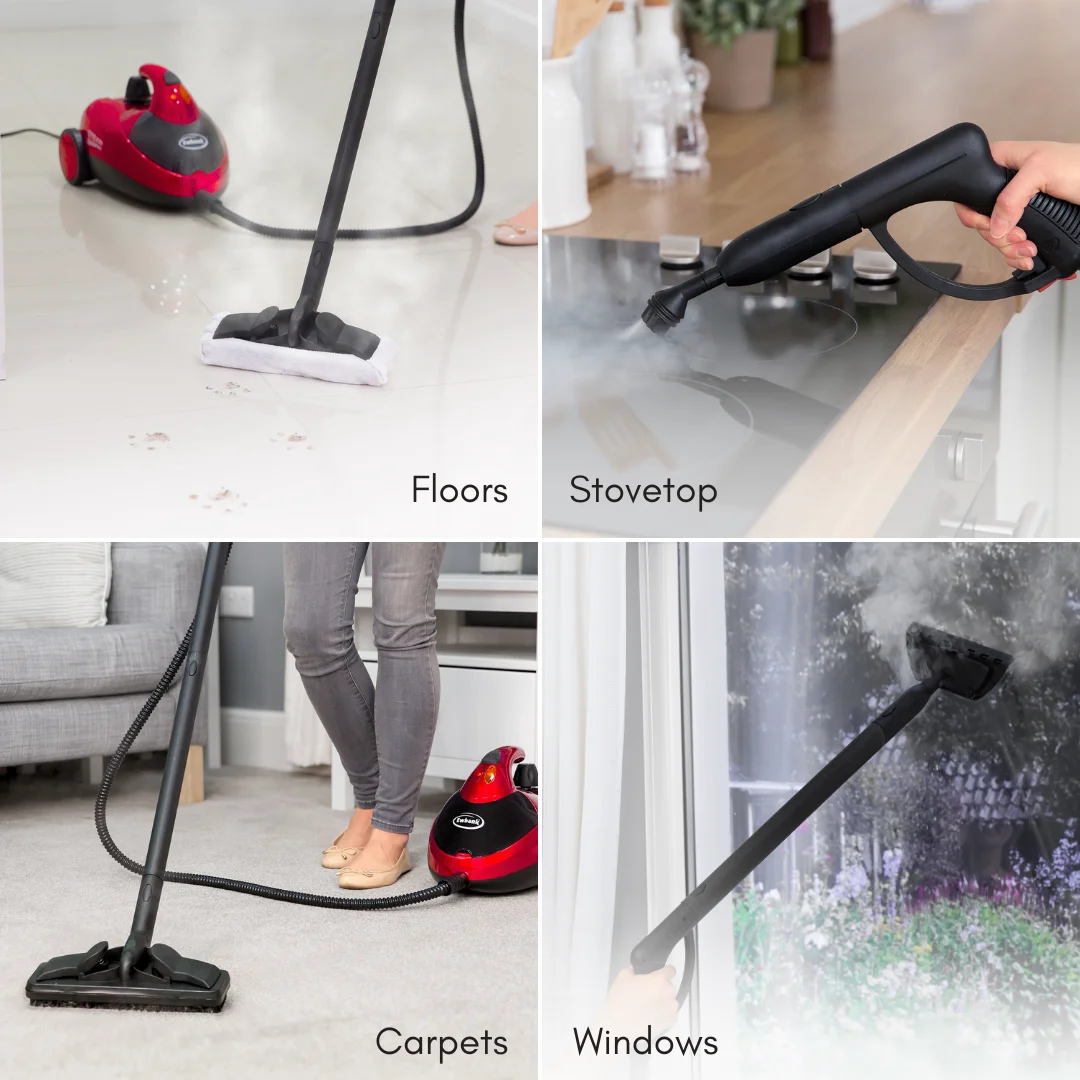 Dynamo Multi-Tool Steam Cleaner, Multipurpose with Attachments, For Floors, Carpets, Bathrooms, Kitchens, Windows, and More, Chemical-Free Cleaning, Portable, 1500 W - Image 3