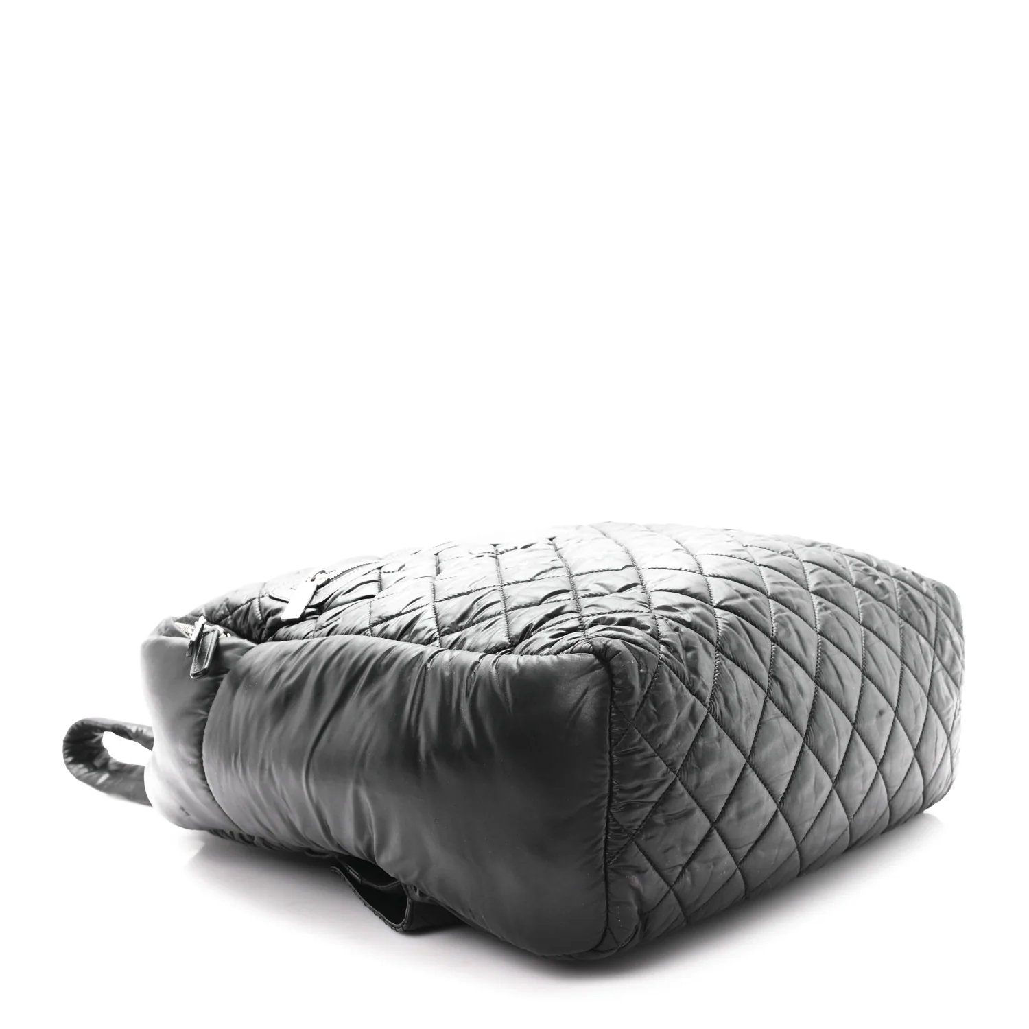 Nylon Quilted Coco Cocoon Backpack Black