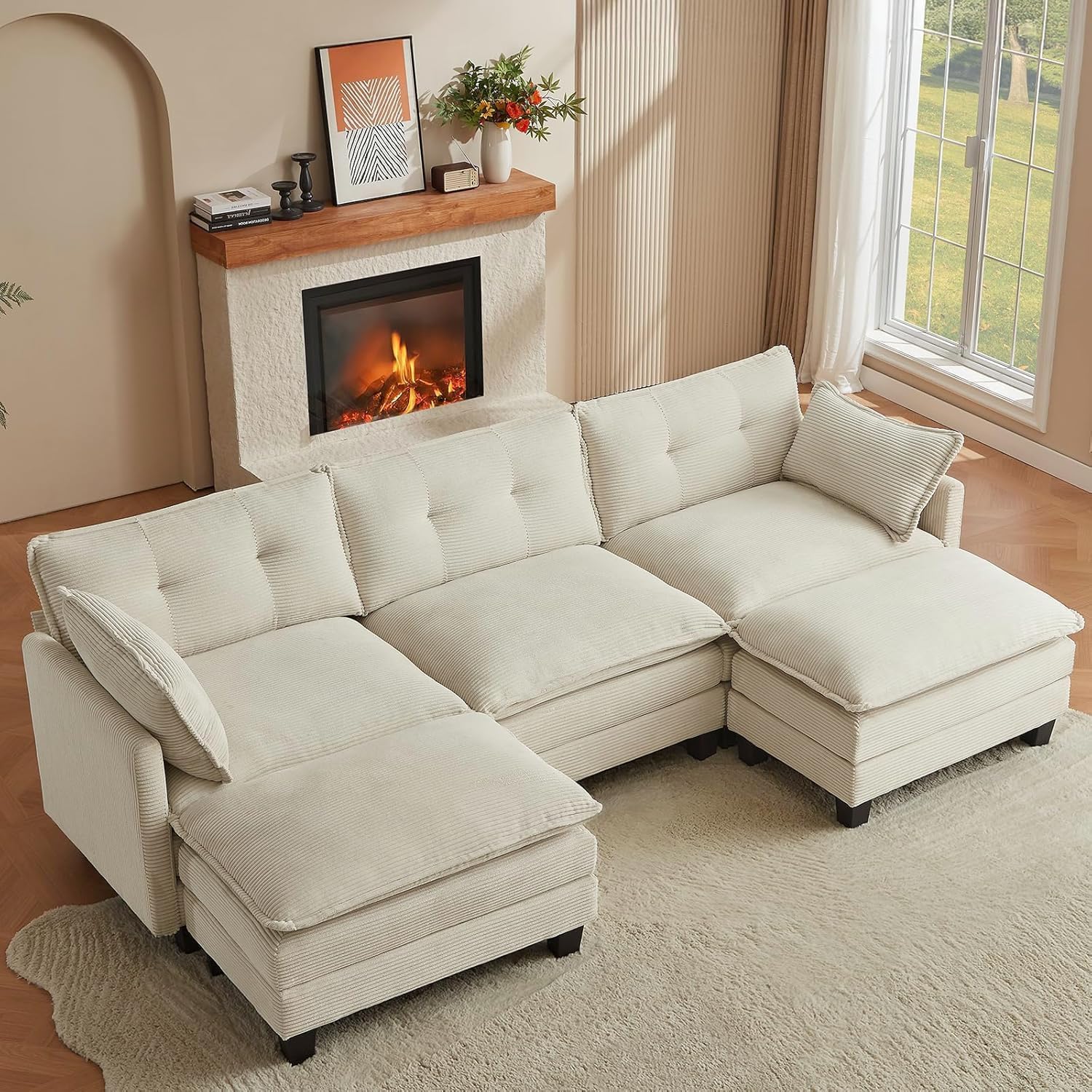 Modular Sectional Sofa, 111.5