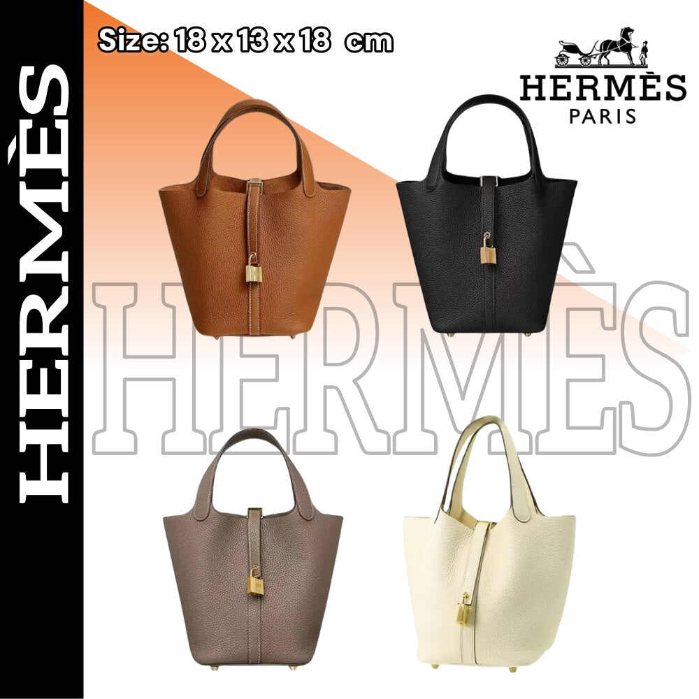 【エルメス】入手困難なピコタンロックPM18＋内袋＋ポニーペンダント＋スカーフ