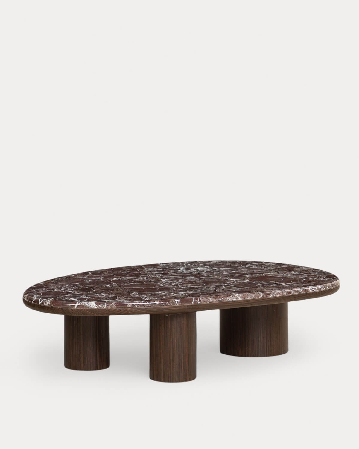 Thomy - Mesa de Centro de Mármol y Madera (120x80 cm) Thomy