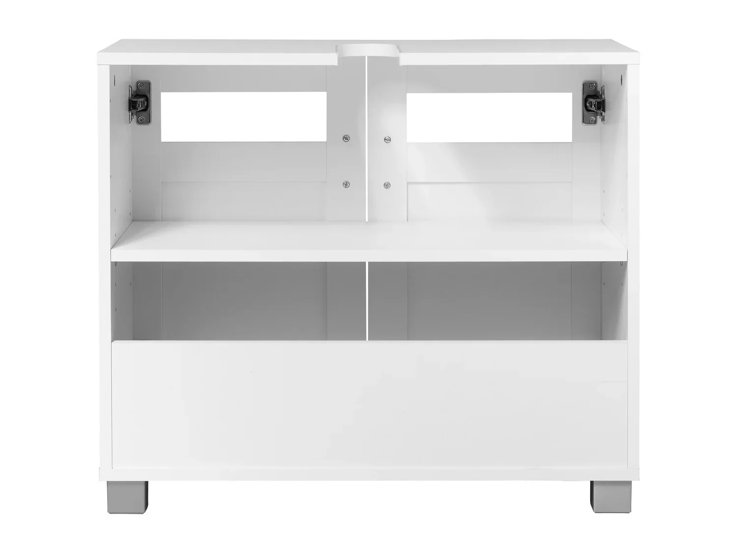 LIVARNO home Meuble sous-vasque Basel, 68,5 x 58,7 x 34,8 cm, blanc