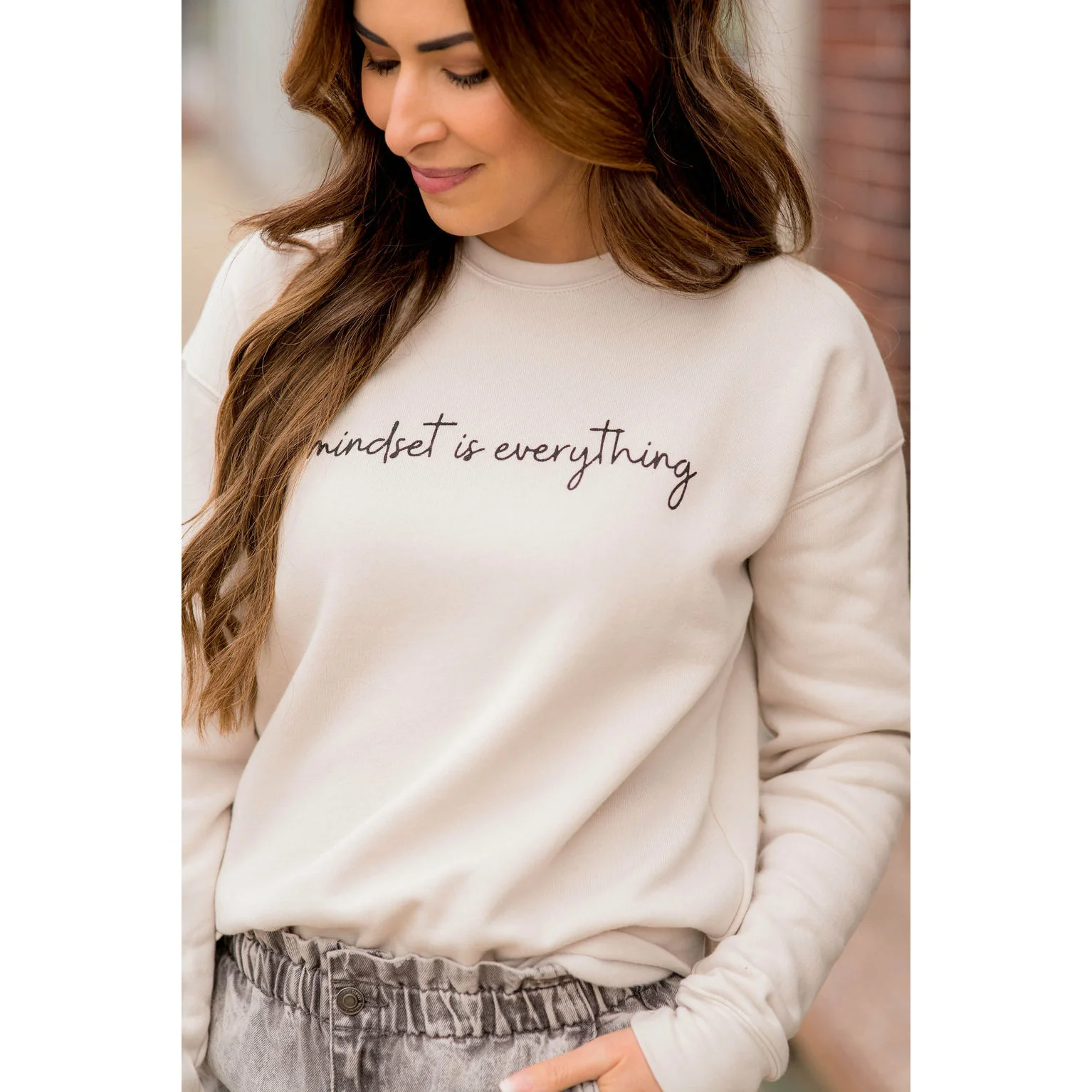 Mindset Is Everything Graphic Crewneck