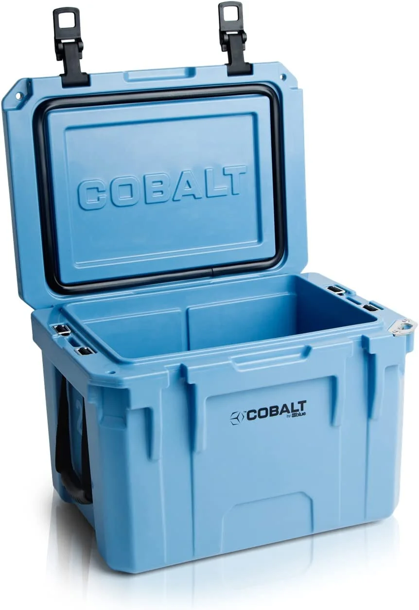 25 Quart Roto-Molded Super Ice Cooler,Large Ice Chest Holds Ice Up to 5 Days, Blue( Blue) - Image 8