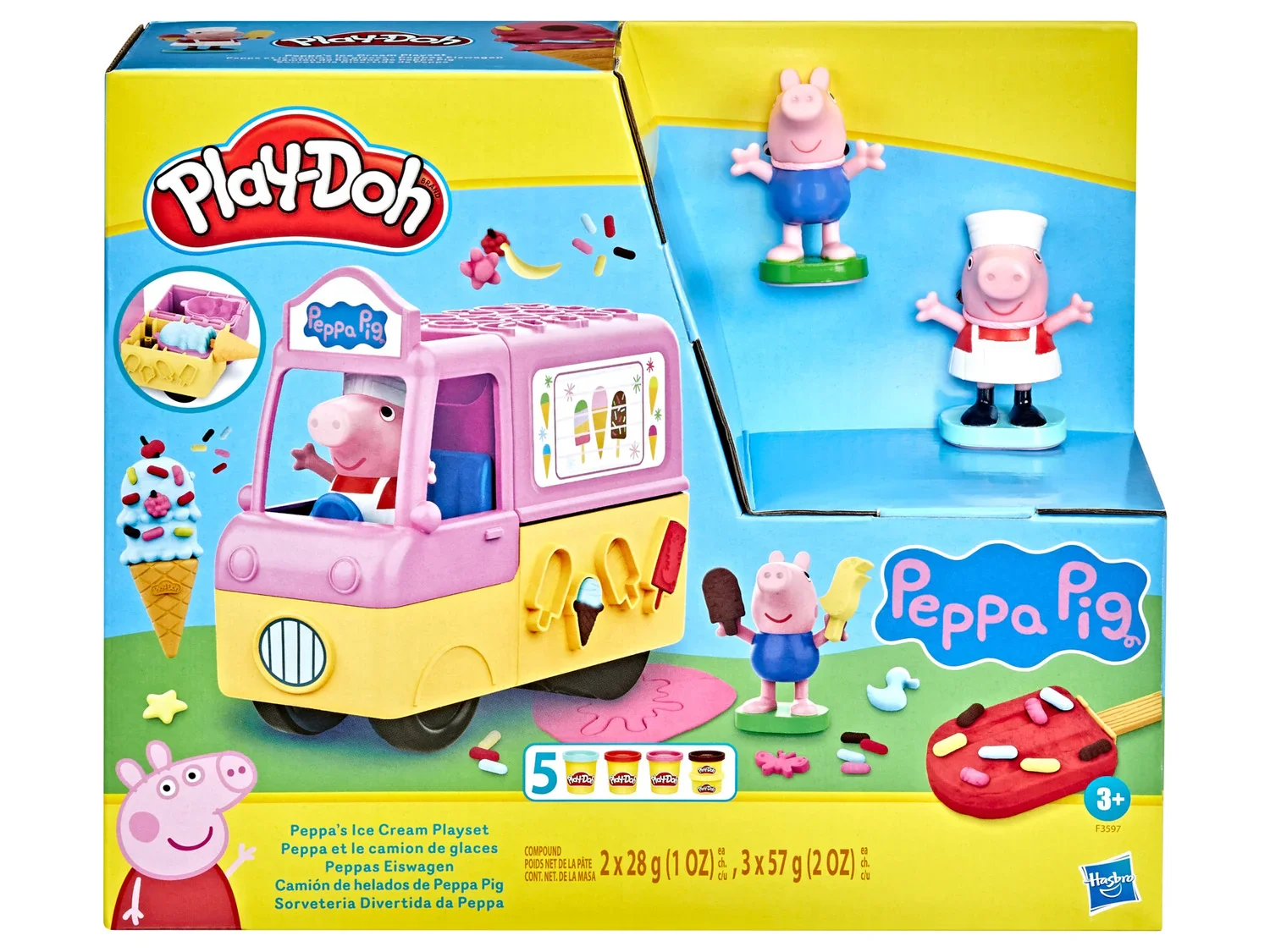 Play Doh Peppa Et Le Camion De Glaces, pte  modeler