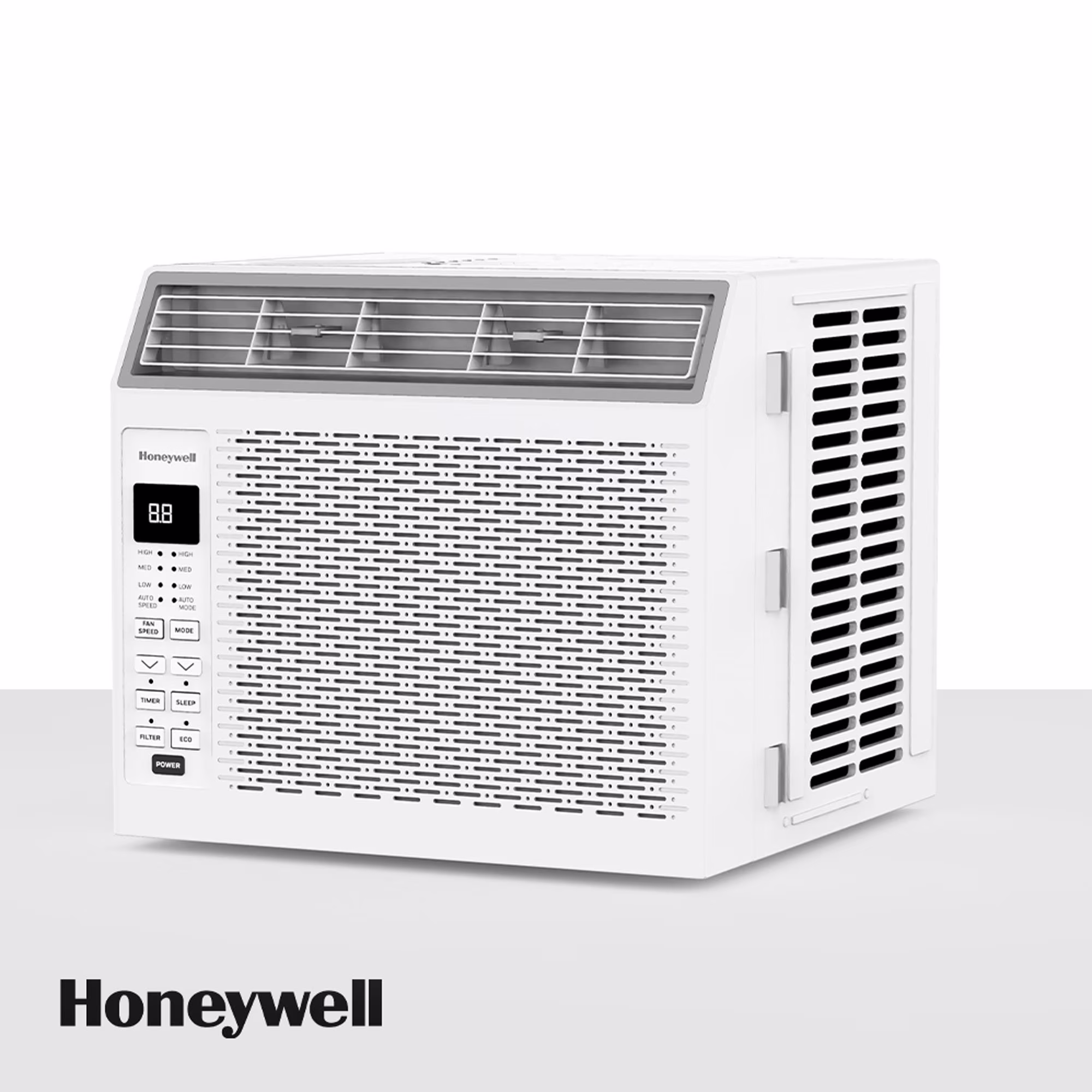 Honeywell 6, 000 BTU Digital Window Air Conditioner, Remote, LED Display, 4 Modes, Eco, 250 Sq Ft Coverage