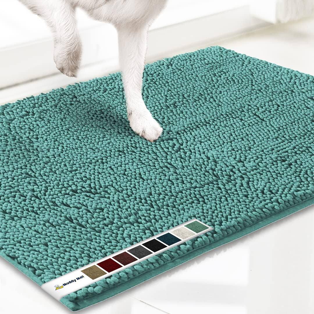 Muddy Mat As-seen-on-tv Highly Absorbent Microfiber Door Mat and Pet Rug, Non Slip Thick Washable Area and Bath Mat Soft Chenil