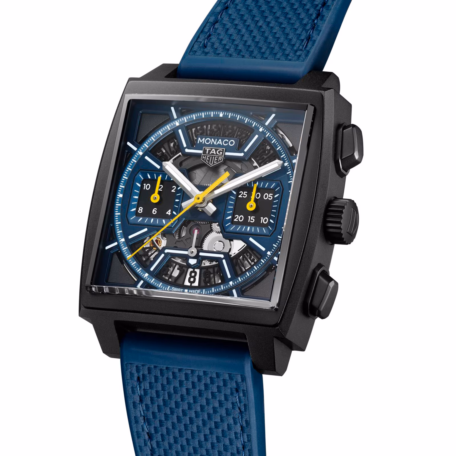 【Super Clone】TAG Heuer Monaco Skeleton 39mm Mens Watch Blue CBL2188.FT6261