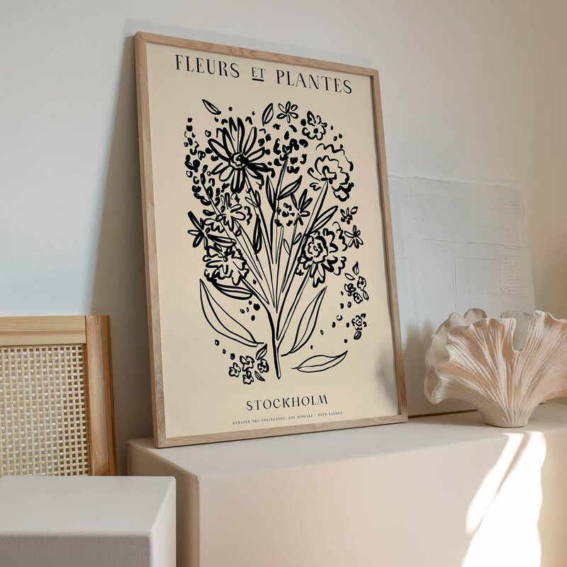 PSTR Studio poster 50x70 cm zoe fleurs et plantes bouquet stockholm