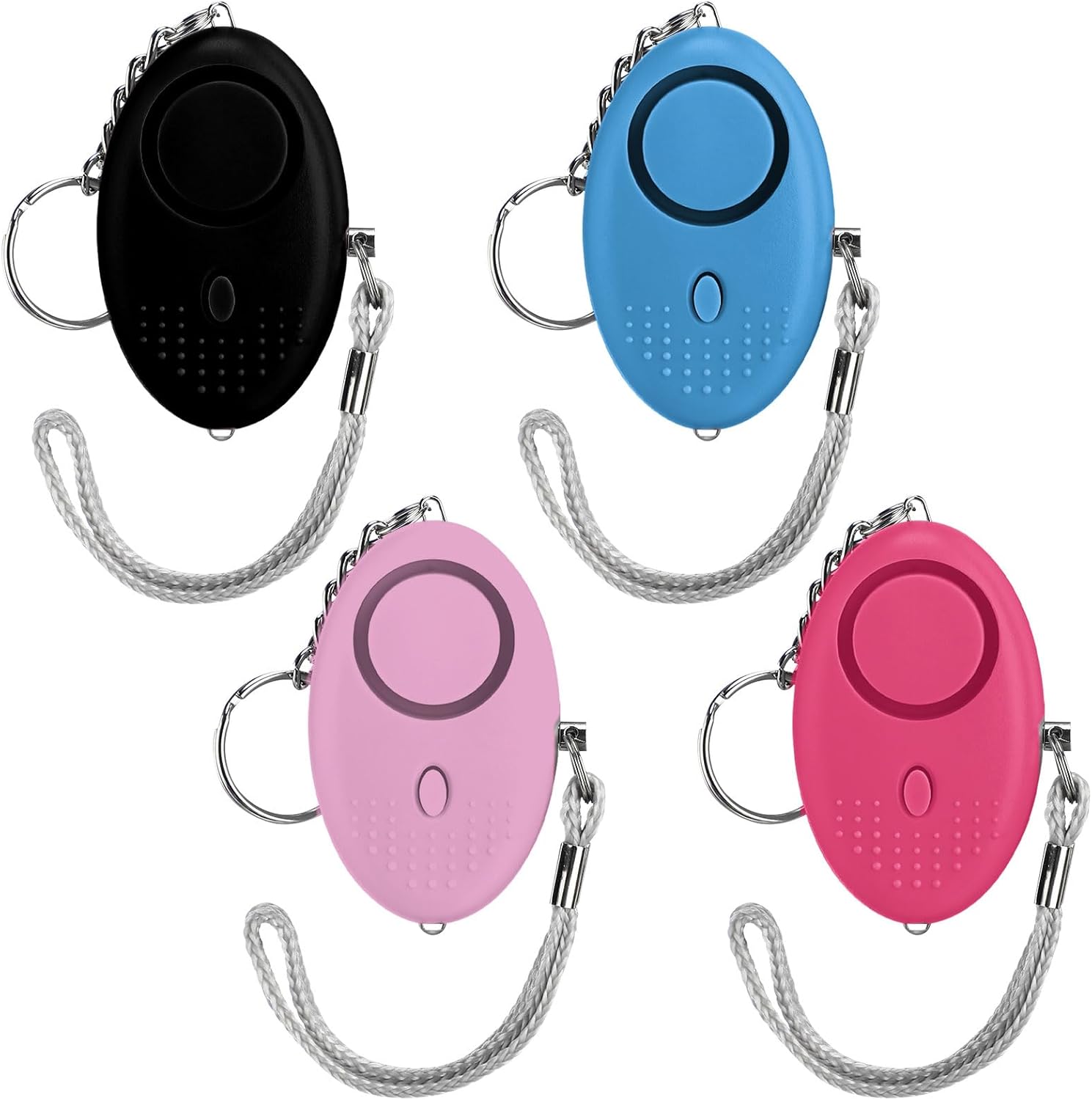 Kanayu 76 Pcs Personal Alarm Bulk 130DB Safe Sound Emergency Safety Self Defense Security Alert Keychain with Led Light Personal Protection Alarm for Women Girls Kids Elderly (Mixed Colors)