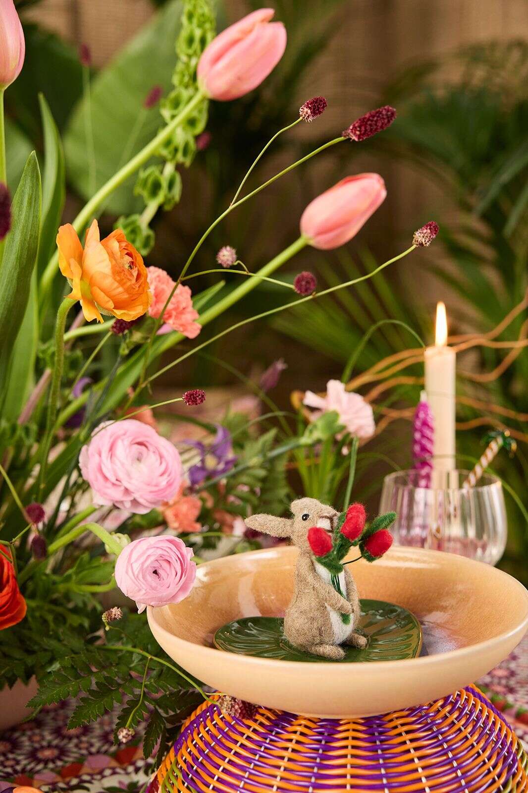 Lichtbruine paashanger konijn