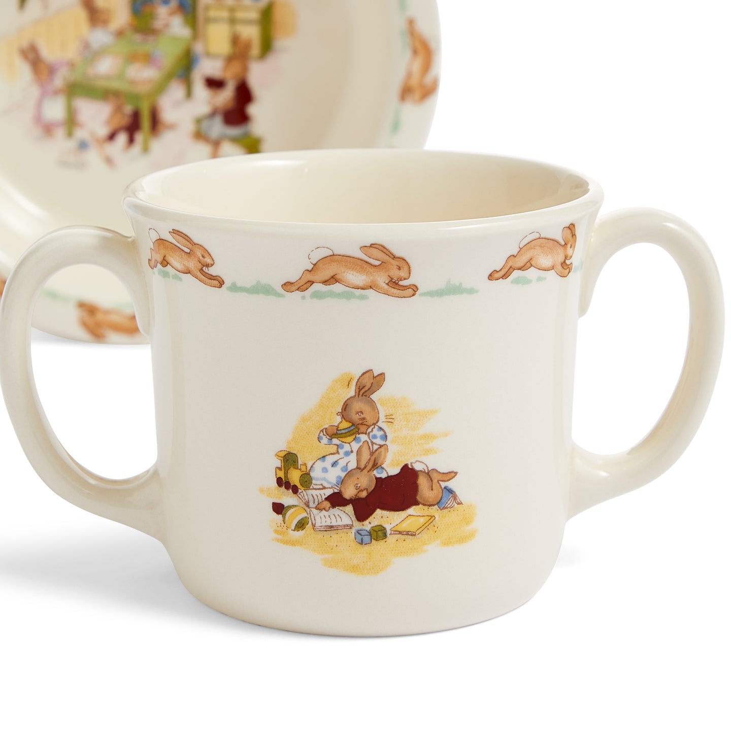 Bunnykins Set: Baby Plate and 2 Handled Hug-a-Mug