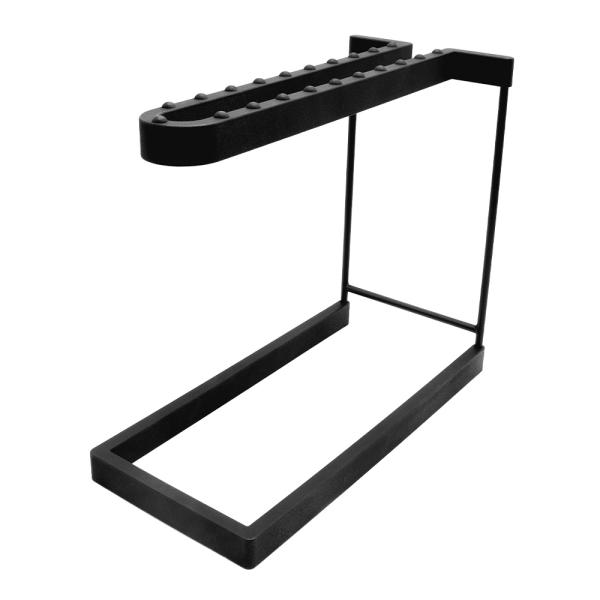 Hylle til vinglass 13x28x24 cm svart