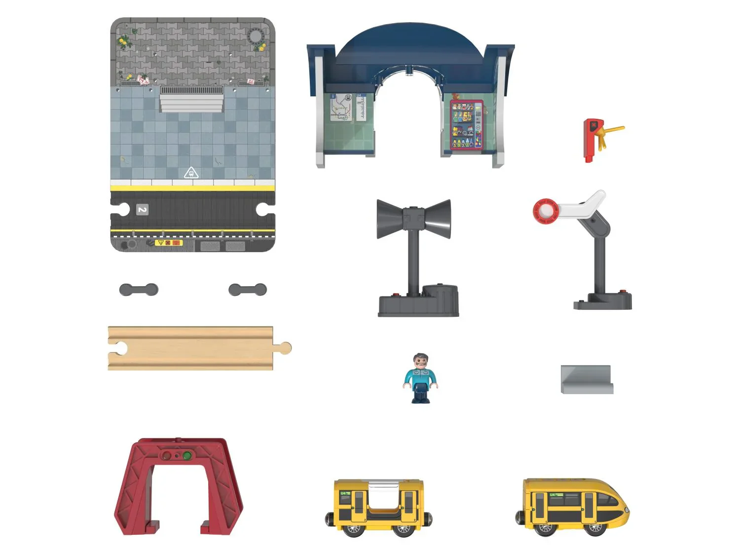 Playtive Set gare interactive ou set intervention pompiers