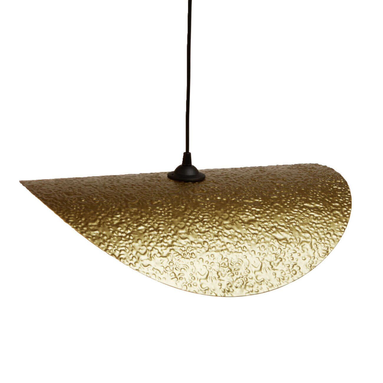 Suspension ondulée Poncho métal doré Ø50cm