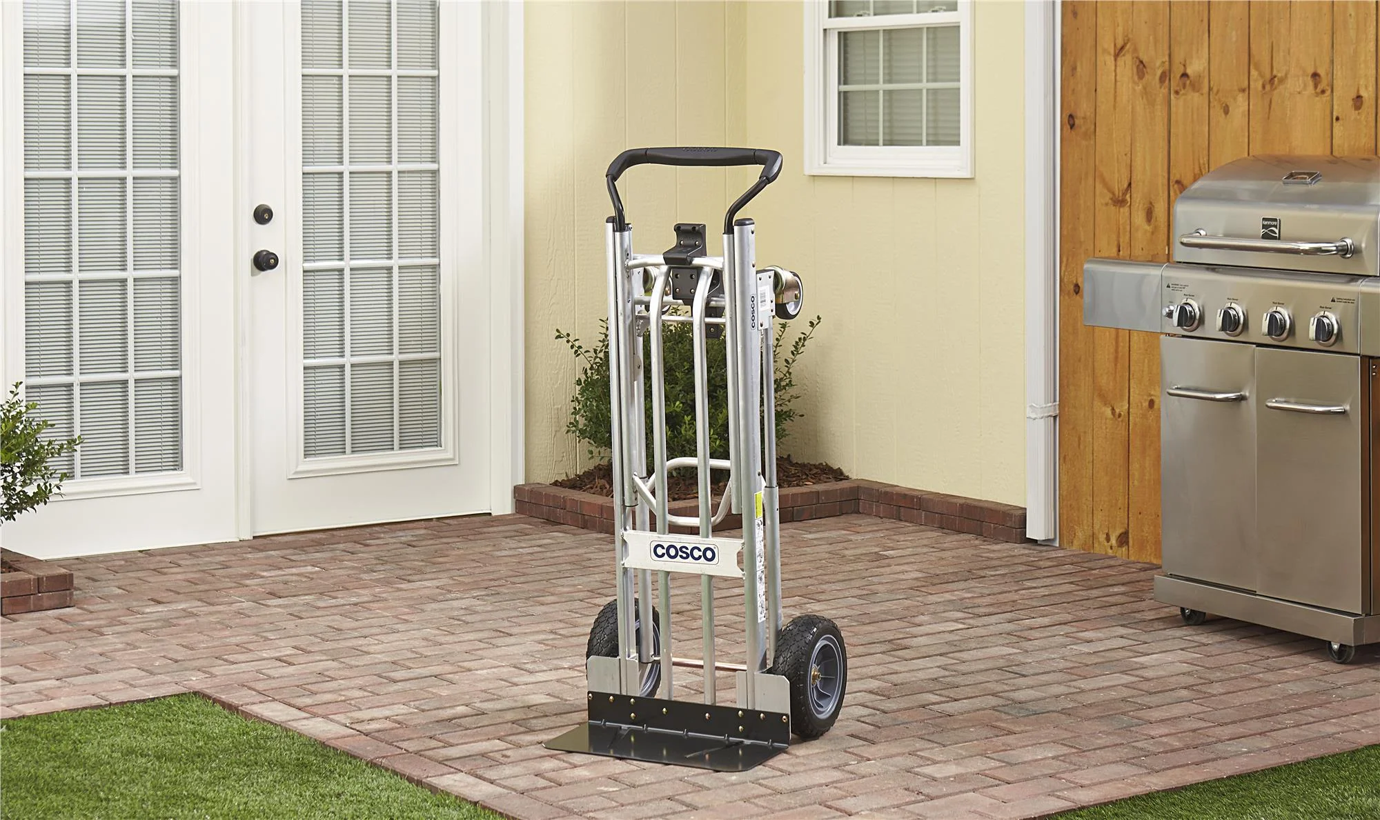 Cosco 3 - in - 1 Assist Series Hand Truck/Assisted Hand Truck/Cart with Flat - Free Wheels