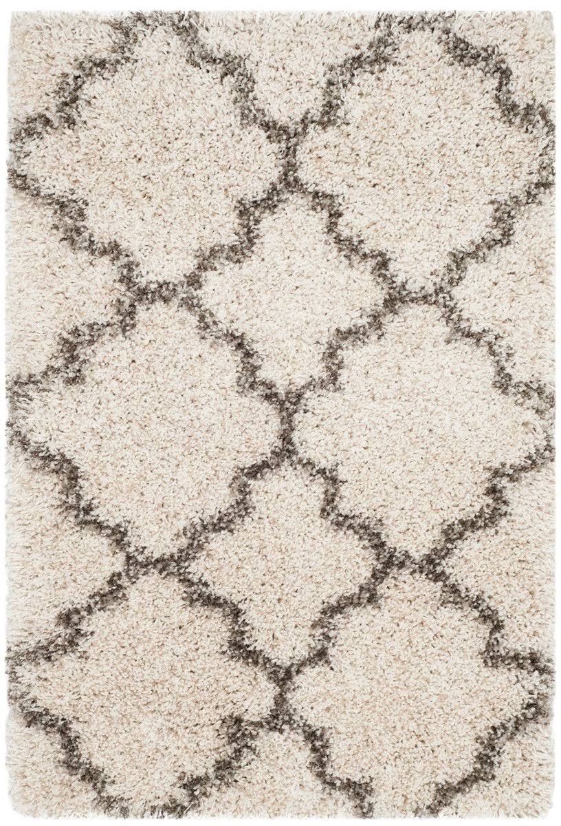 Safavieh Hudson Shag Ivory / Grey Rug - SGH282A - 6' x 9'