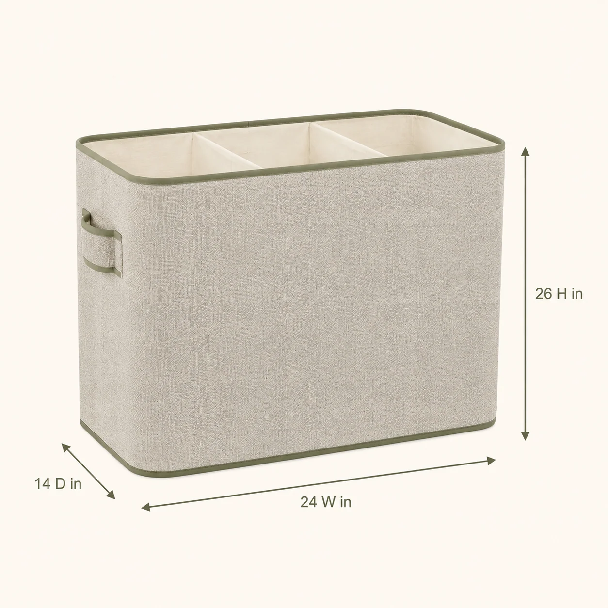 SortEase Triple Laundry Hamper