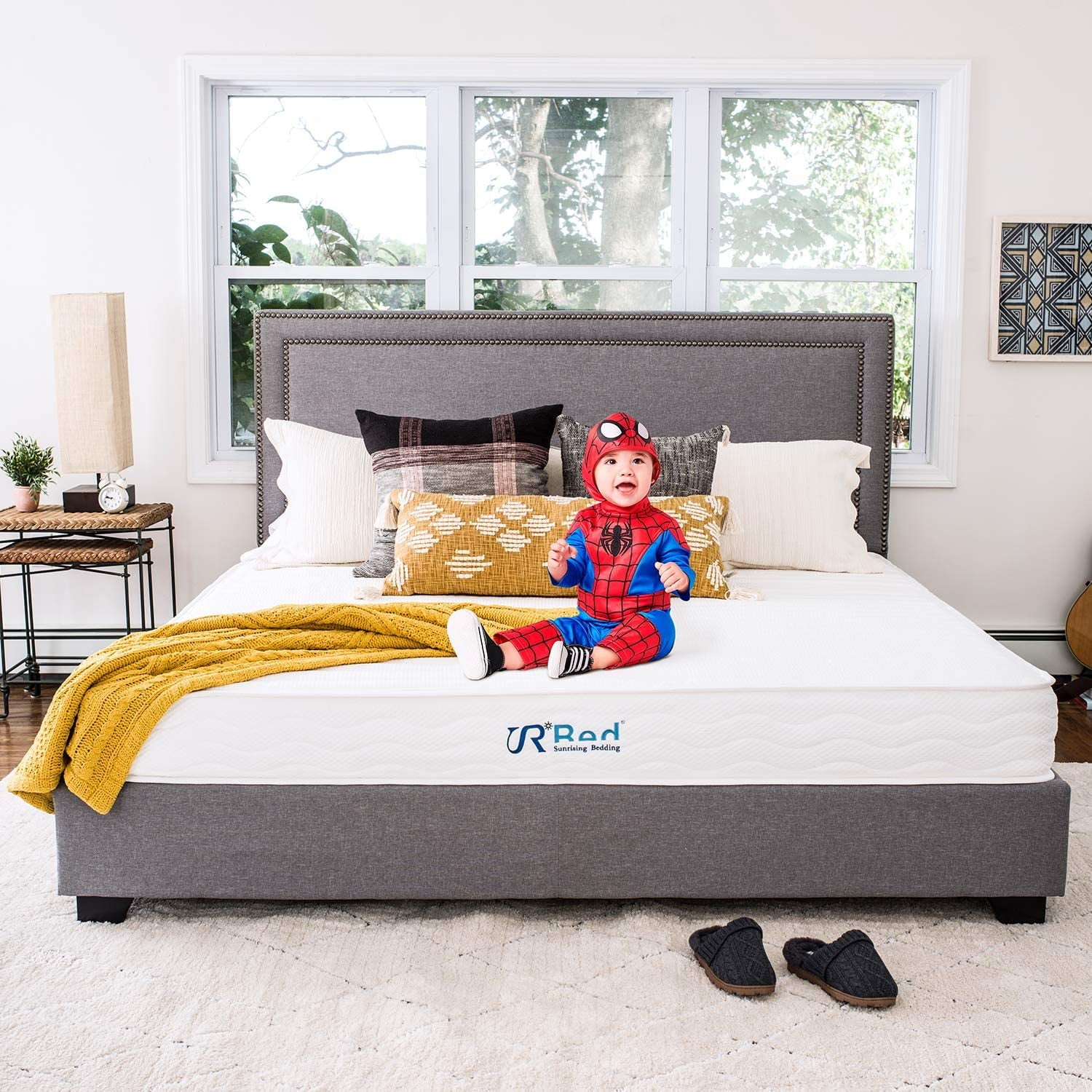Bedding 8 Natural Latex Twin Mattress. Non-Toxic Organic Mattress