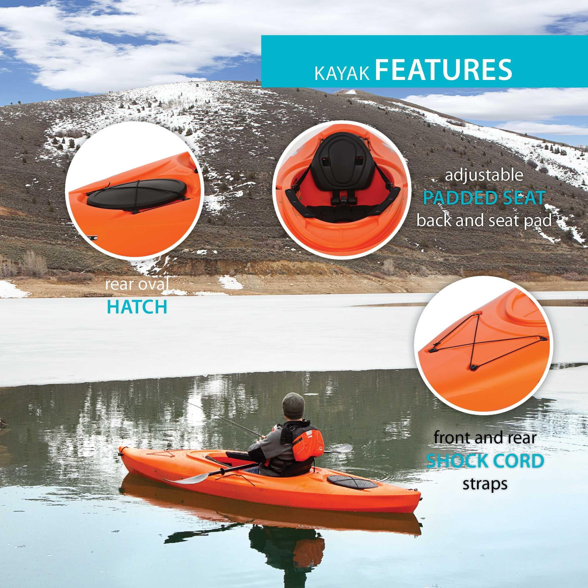 Lifetime Guster 10 Sit - Inside Kayak - Lime Green (90527)