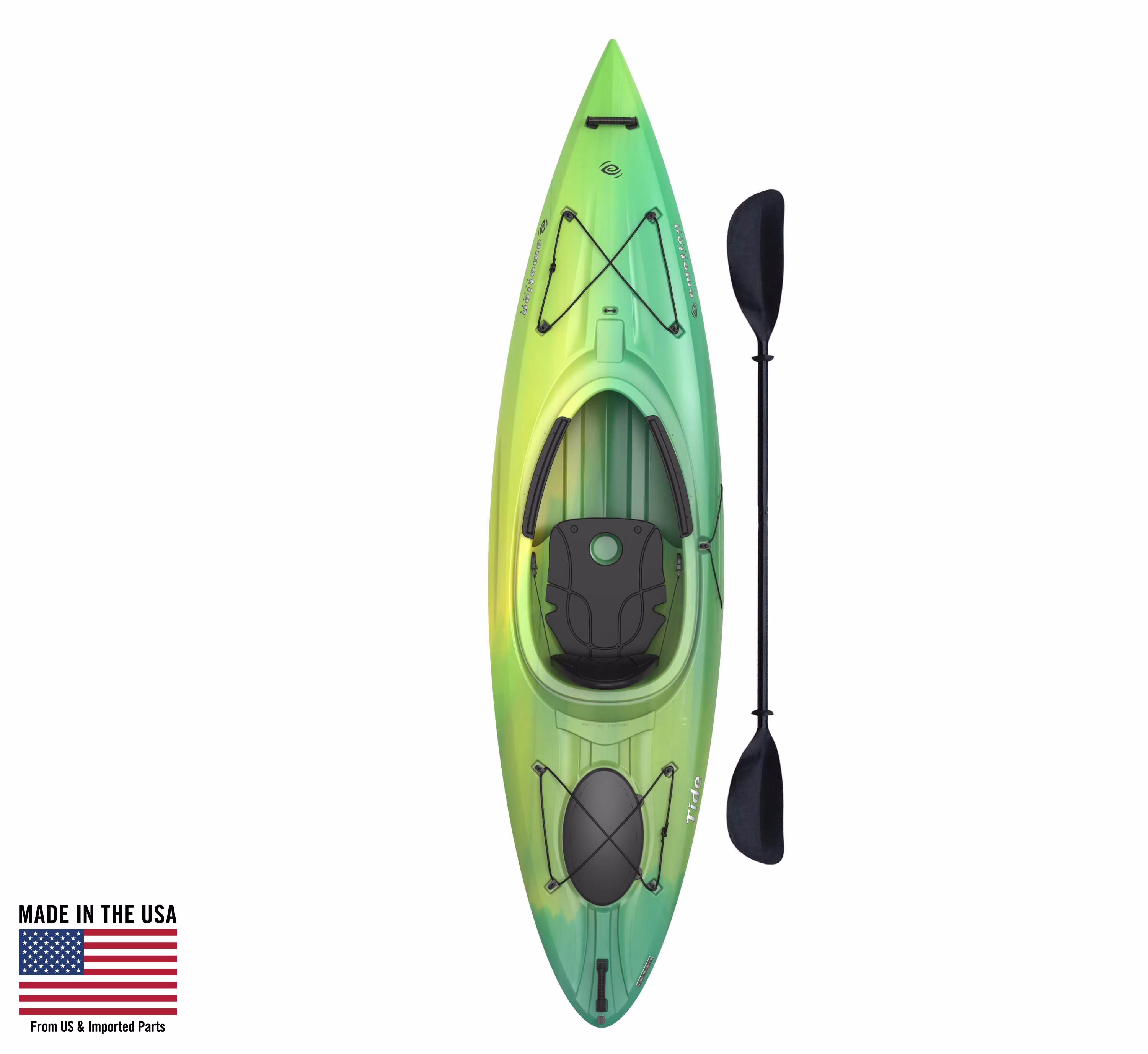 Tide 123 inch Sit-Inside Kayak, Lemongrass Fusion (90848)(Green)