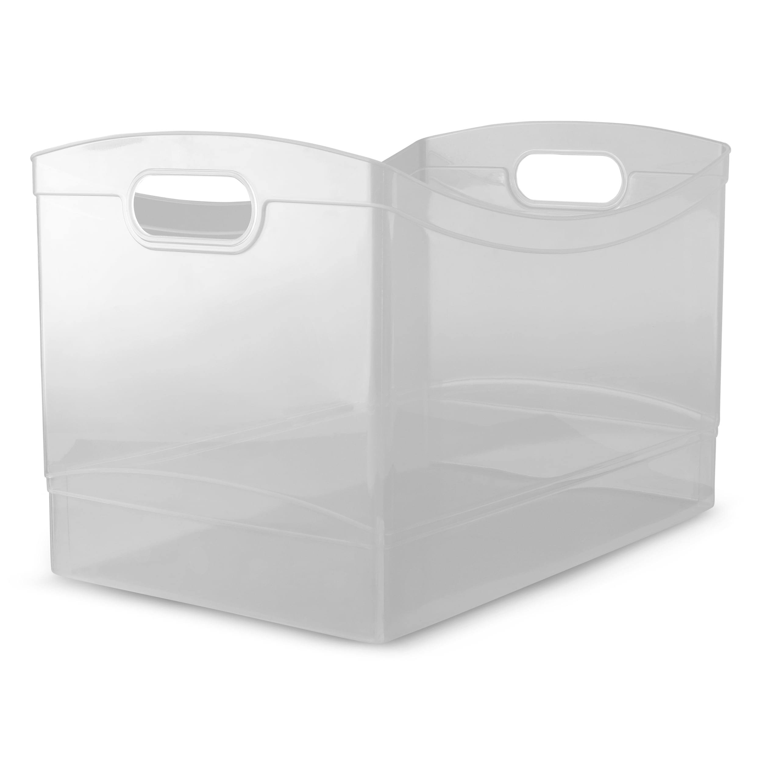 Mainstays Utility Storage Organizer Bin - Clear - 5 x 15 in