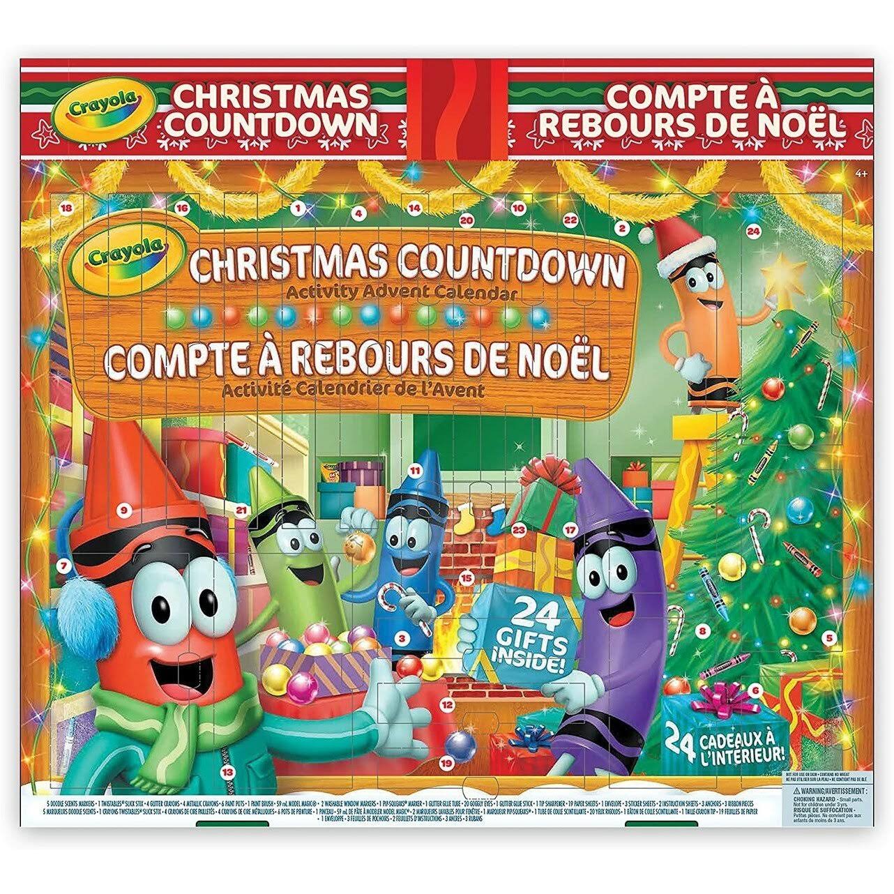 Crayola 30378930 Christmas Countdown Activity Advent Calendar
