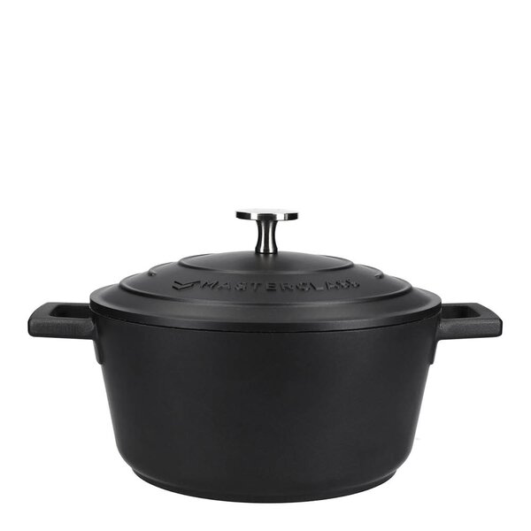 Cast Aluminium gryte 2,5L med selvøsende lokk svart